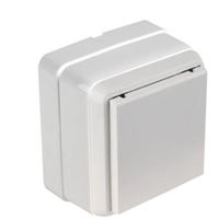 BRON S/Ü KAPAKLI TOP.LI PRİZ BEYAZ 1